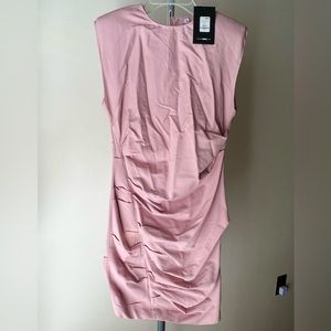 Fashion Nova Size S Business Class Ruched Mini Dress in Mauve